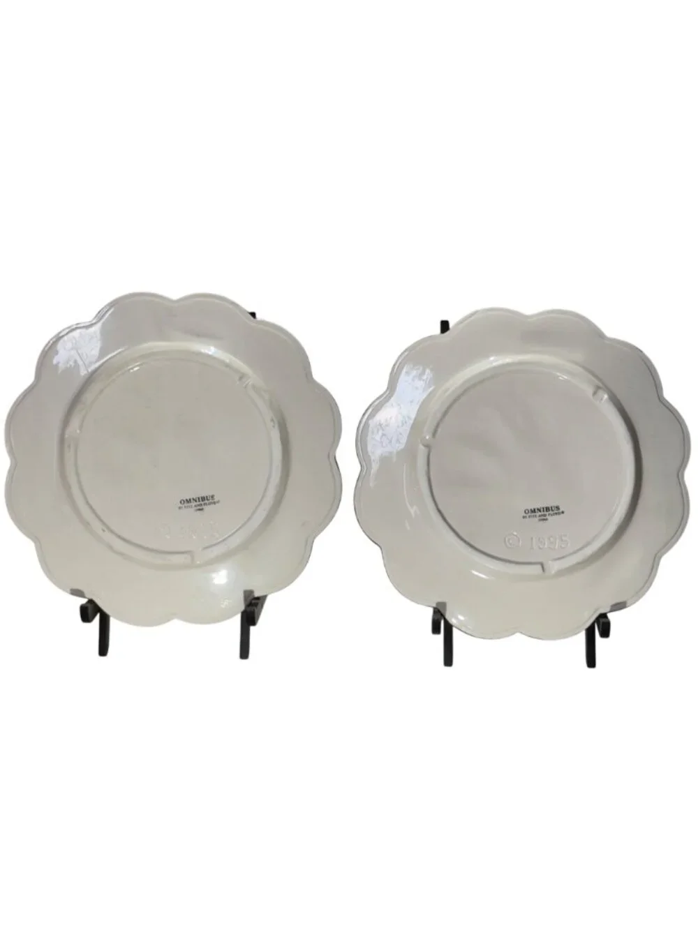 Fitz & Floyd Omnibus 1995 Fruit & Vegetable Ceramic Plate Set & Pitcher